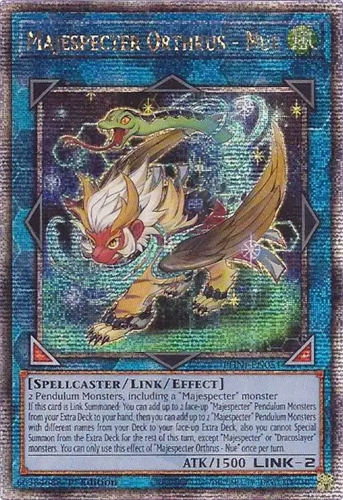 Majespecter Orthrus - Nue [PHNI-EN051] Quarter Century Secret Rare | Exor Games Truro