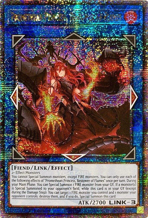 Promethean Princess, Bestower of Flames [PHNI-EN052] Quarter Century Secret Rare | Exor Games Truro