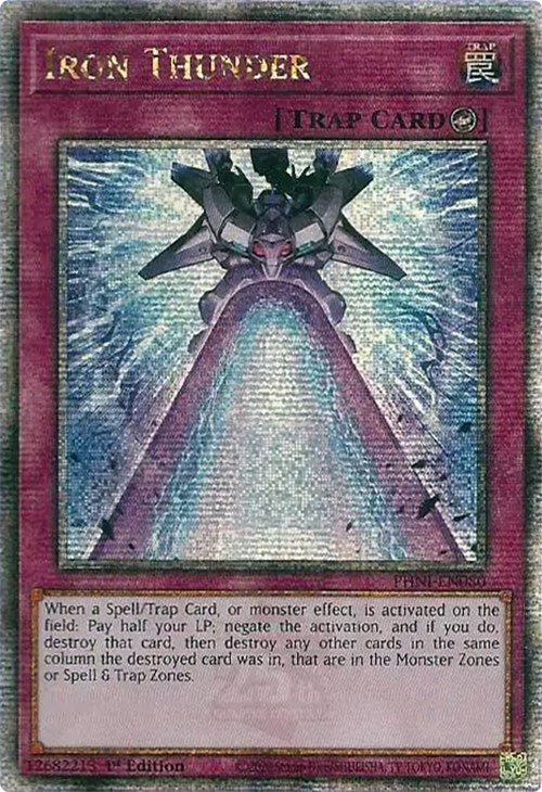 Iron Thunder [PHNI-EN080] Quarter Century Secret Rare | Exor Games Truro