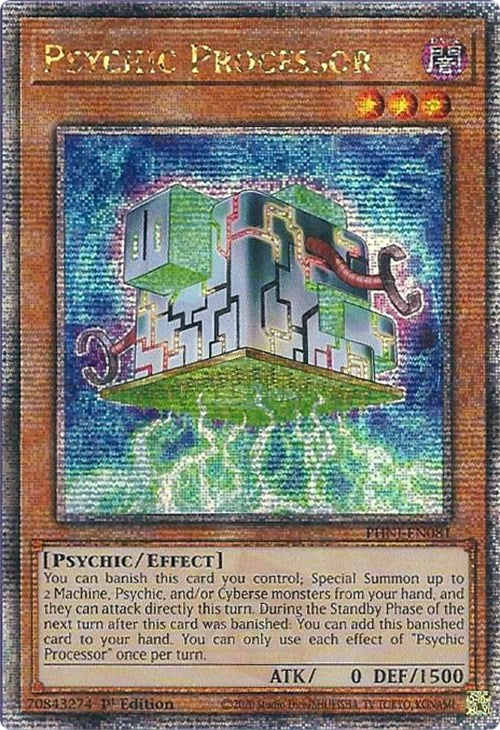 Psychic Processor [PHNI-EN081] Quarter Century Secret Rare | Exor Games Truro