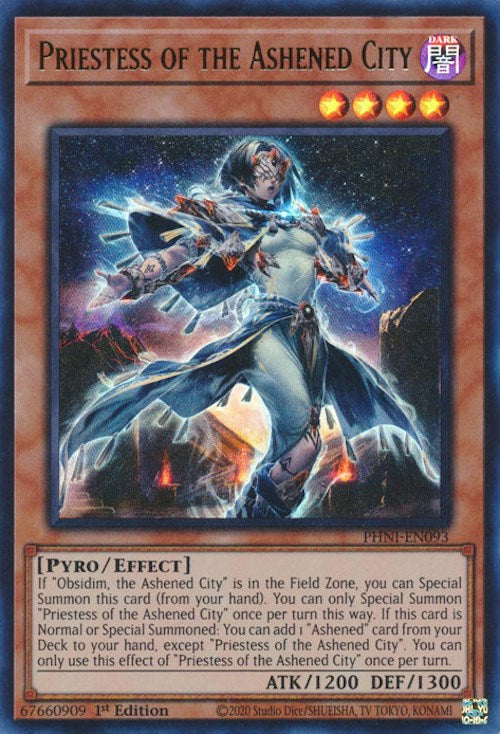 Priestess of the Ashened City [PHNI-EN093] Ultra Rare | Exor Games Truro