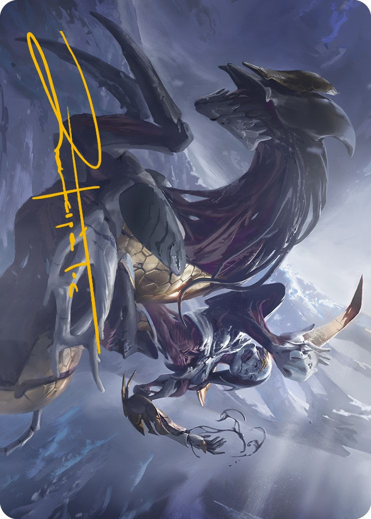 Ria Ivor, Bane of Bladehold Art Card (Gold-Stamped Signature) [Phyrexia: All Will Be One Art Series] | Exor Games Truro