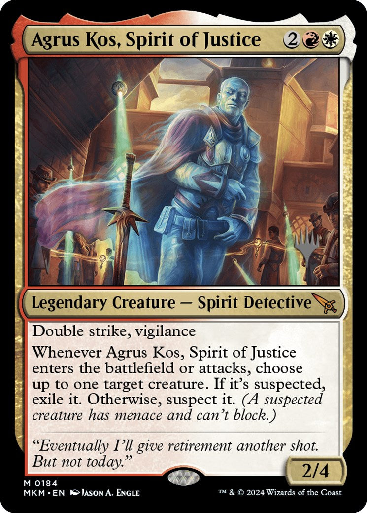 Agrus Kos, Spirit of Justice (Promo Pack) [Murders at Karlov Manor Promos] | Exor Games Truro