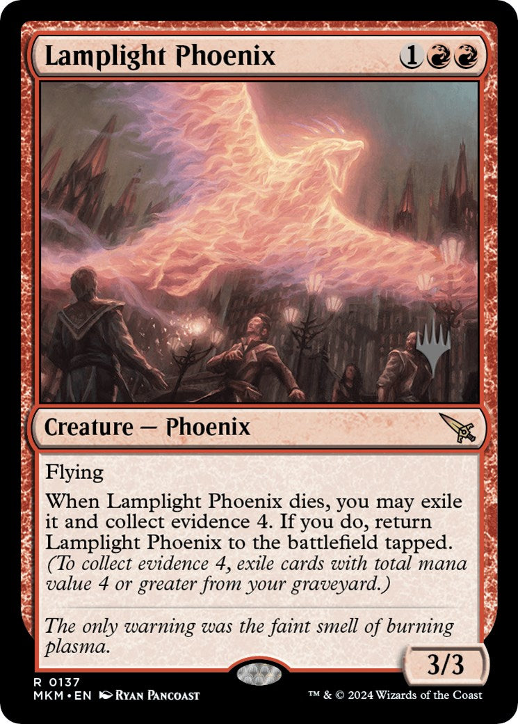 Lamplight Phoenix (Promo Pack) [Murders at Karlov Manor Promos] | Exor Games Truro