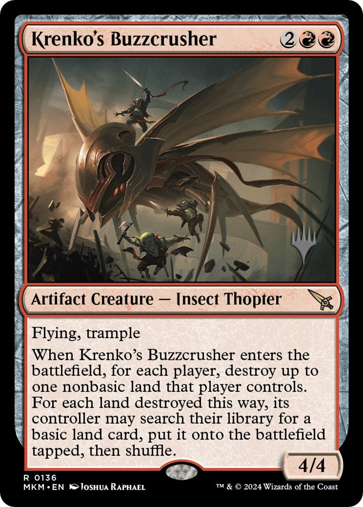 Krenko's Buzzcrusher (Promo Pack) [Murders at Karlov Manor Promos] | Exor Games Truro