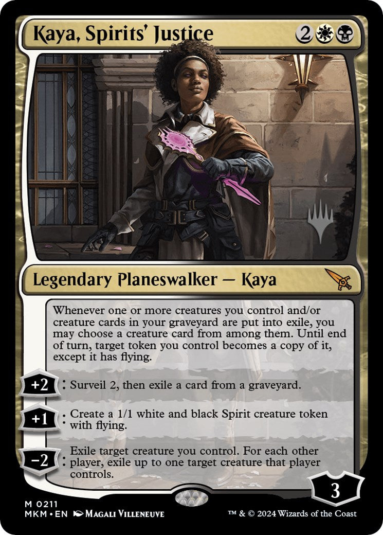 Kaya, Spirits' Justice (Promo Pack) [Murders at Karlov Manor Promos] | Exor Games Truro