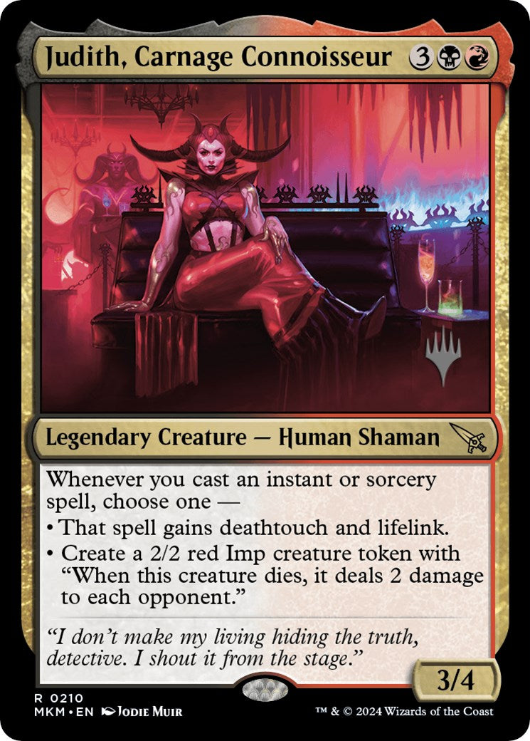 Judith, Carnage Connoisseur (Promo Pack) [Murders at Karlov Manor Promos] | Exor Games Truro