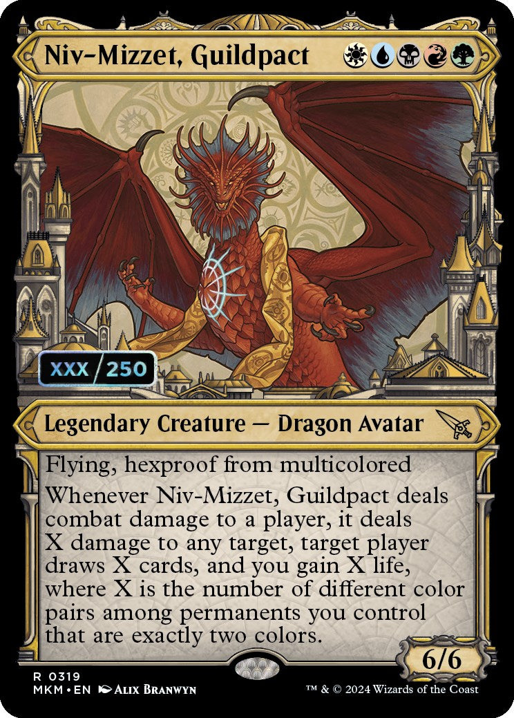 Niv-Mizzet, Guildpact (Serialized) [Murders at Karlov Manor] | Exor Games Truro