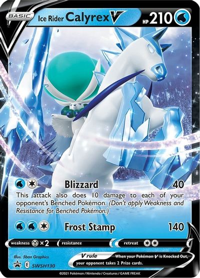 Ice Rider Calyrex V (SWSH130) [Sword & Shield: Black Star Promos] | Exor Games Truro