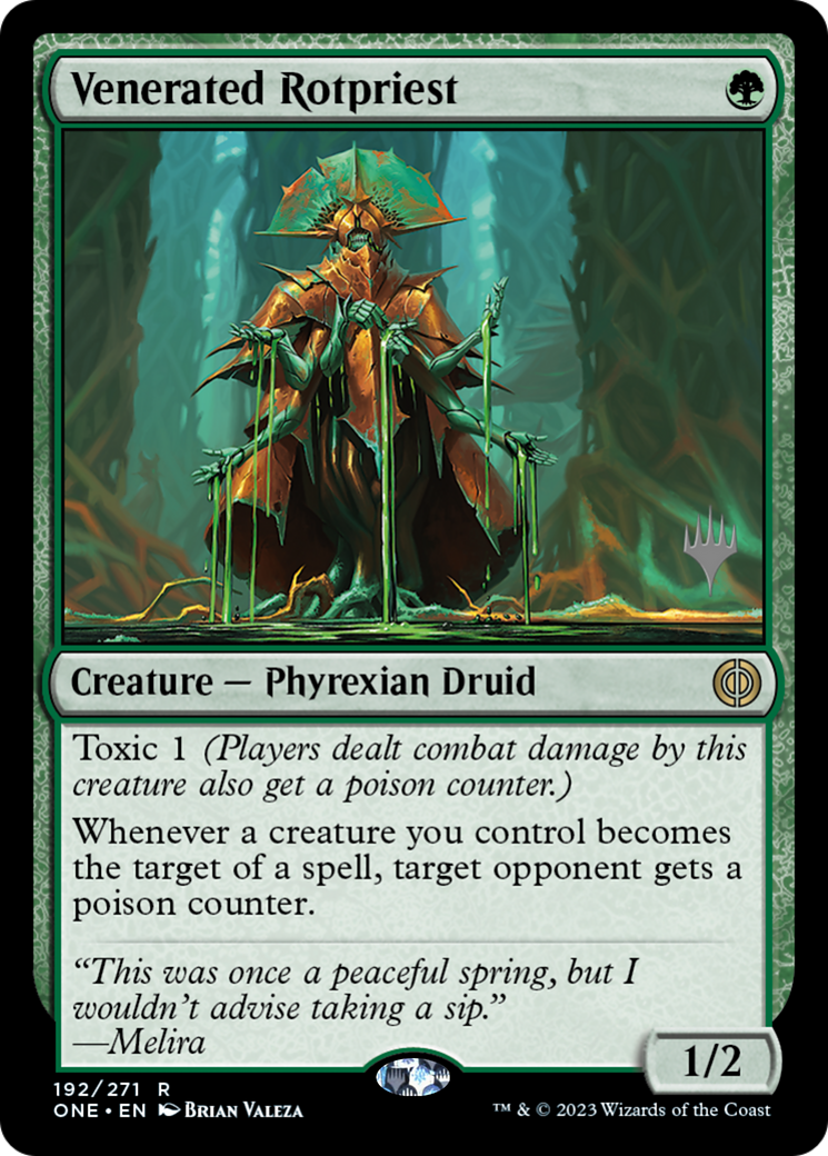 Venerated Rotpriest (Promo Pack) [Phyrexia: All Will Be One Promos] | Exor Games Truro