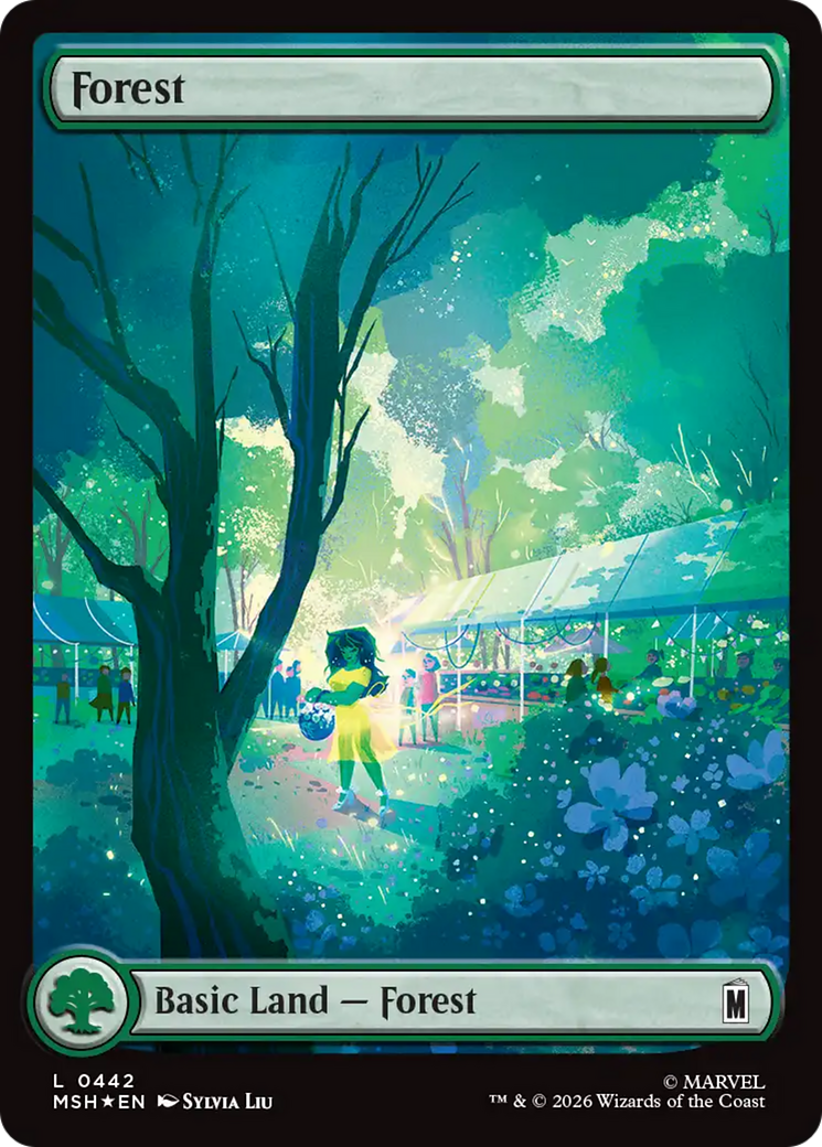 Forest (0442) (Surge Foil) [Marvel Super Heroes] | Exor Games Truro