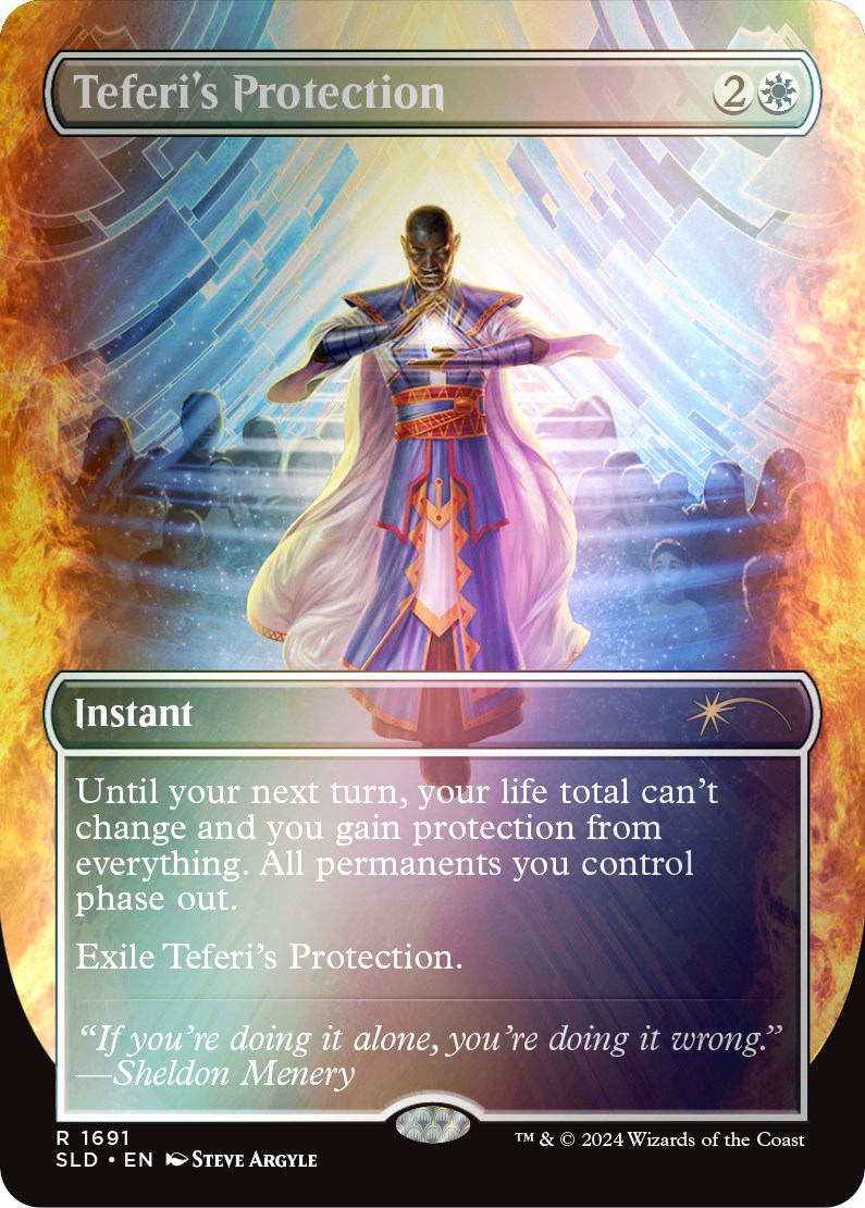 Teferi's Protection (1691) (Rainbow Foil) [Secret Lair Drop Series] | Exor Games Truro