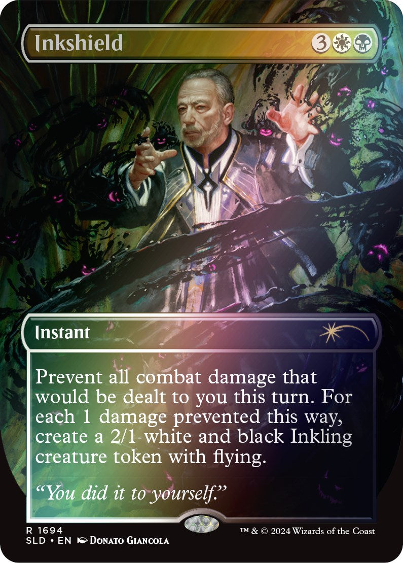 Inkshield (Rainbow Foil) [Secret Lair: Sheldon's Spellbook] | Exor Games Truro