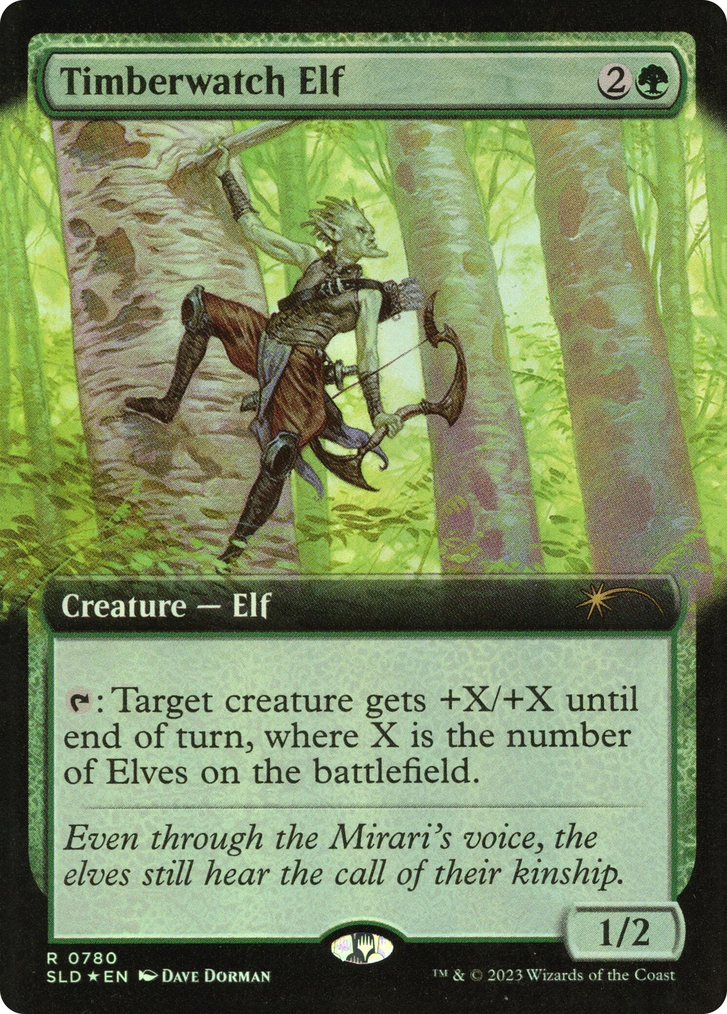 Timberwatch Elf (Extended Art) [Secret Lair Drop Series] | Exor Games Truro