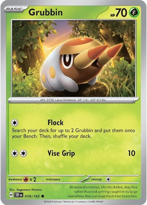 Grubbin (018/162) [Scarlet & Violet: Temporal Forces] | Exor Games Truro