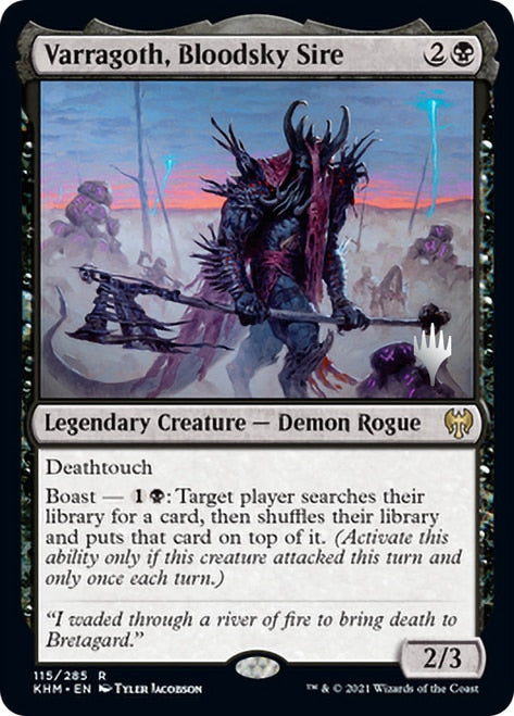 Varragoth, Bloodsky Sire (Promo Pack) [Kaldheim Promos] | Exor Games Truro