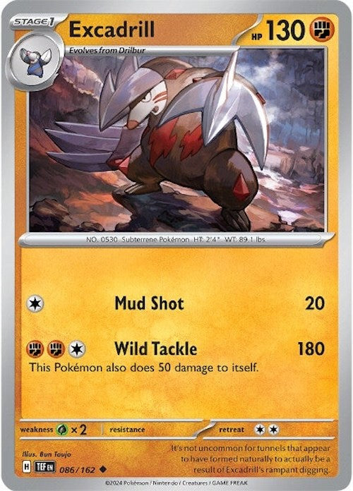 Excadrill (086/162) [Scarlet & Violet: Temporal Forces] | Exor Games Truro