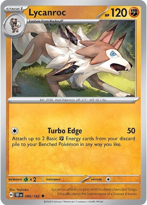 Lycanroc (090/162) [Scarlet & Violet: Temporal Forces] | Exor Games Truro