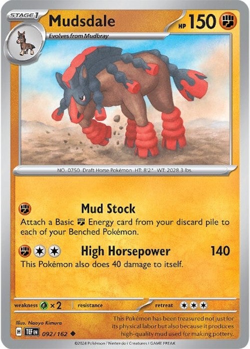 Mudsdale (092/162) [Scarlet & Violet: Temporal Forces] | Exor Games Truro