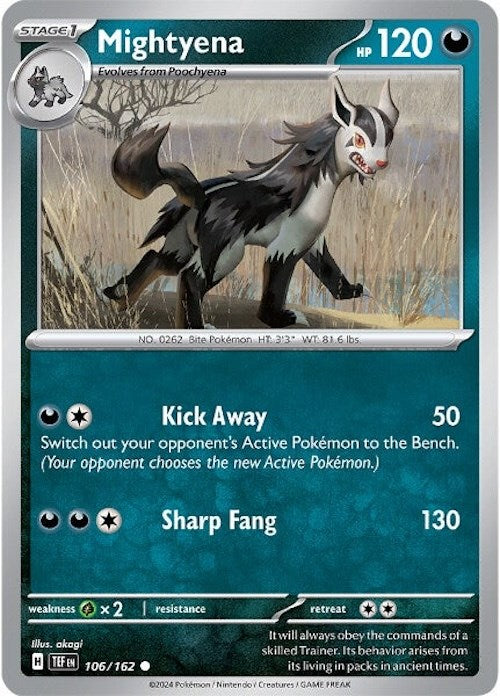 Mightyena (106/162) [Scarlet & Violet: Temporal Forces] | Exor Games Truro