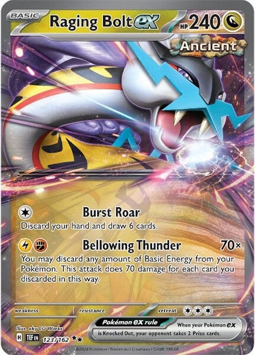 Raging Bolt ex (123/162) [Scarlet & Violet: Temporal Forces] | Exor Games Truro