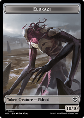 Eldrazi // Clue Double-Sided Token [Outlaws of Thunder Junction Commander Tokens] | Exor Games Truro