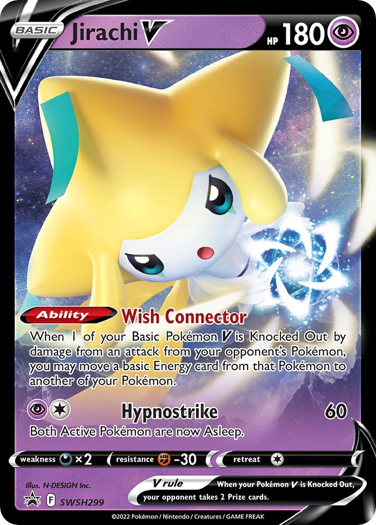 Jirachi V (SWSH299) [Sword & Shield: Black Star Promos] | Exor Games Truro