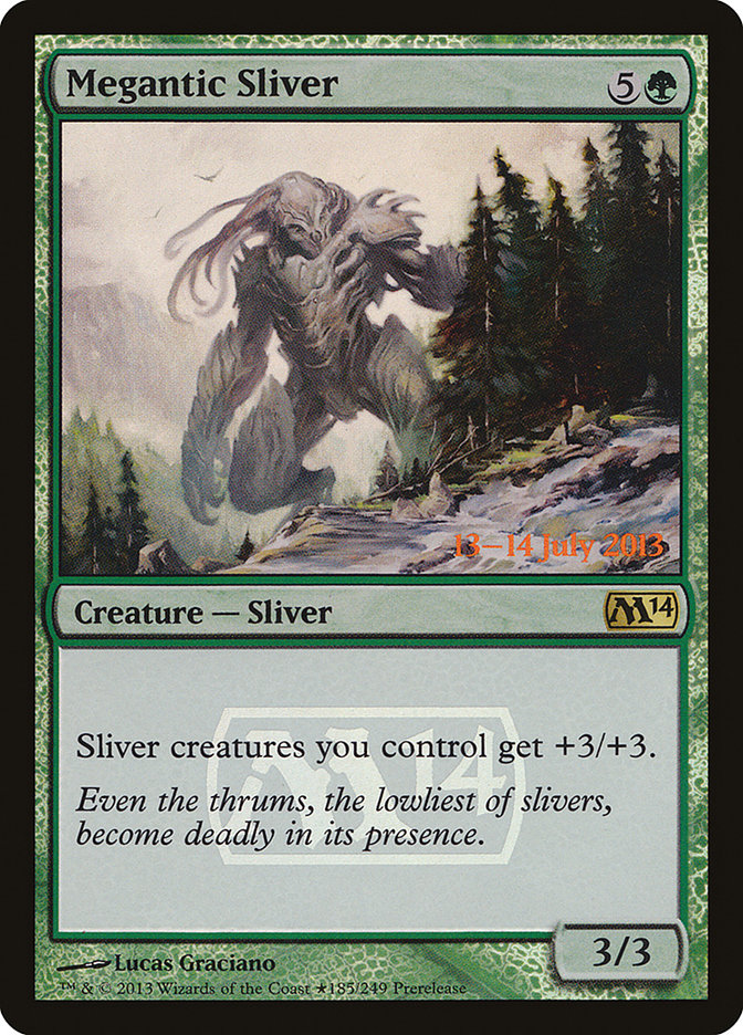 Megantic Sliver [Magic 2014 Prerelease Promos] | Exor Games Truro