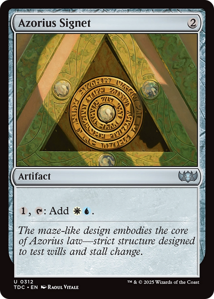 Azorius Signet [Tarkir: Dragonstorm Commander] | Exor Games Truro