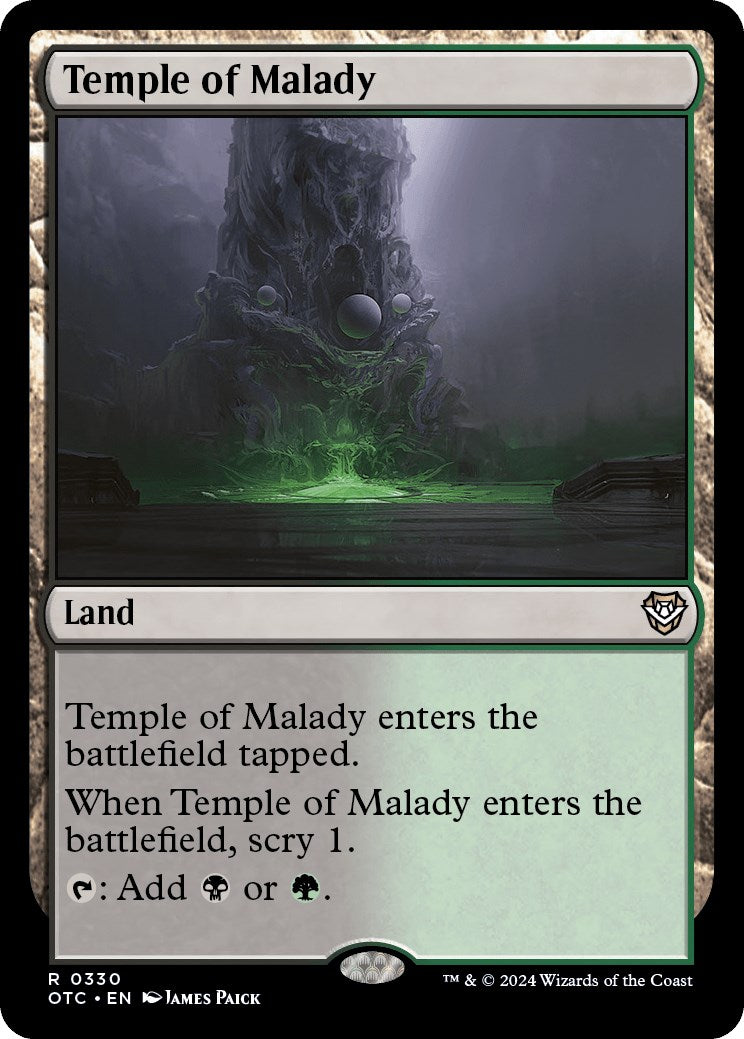 Temple of Malady [Outlaws of Thunder Junction Commander] | Exor Games Truro