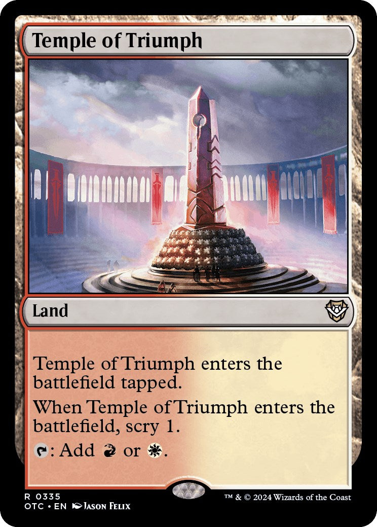 Temple of Triumph [Outlaws of Thunder Junction Commander] | Exor Games Truro