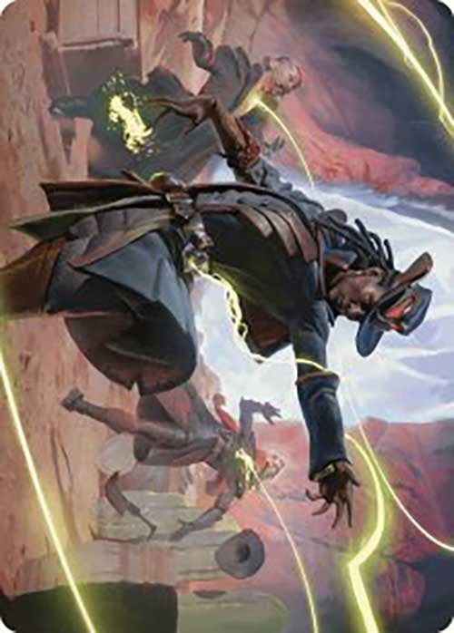 Lilah, Undefeated Slickshot Art Card [Outlaws of Thunder Junction Art Series] | Exor Games Truro