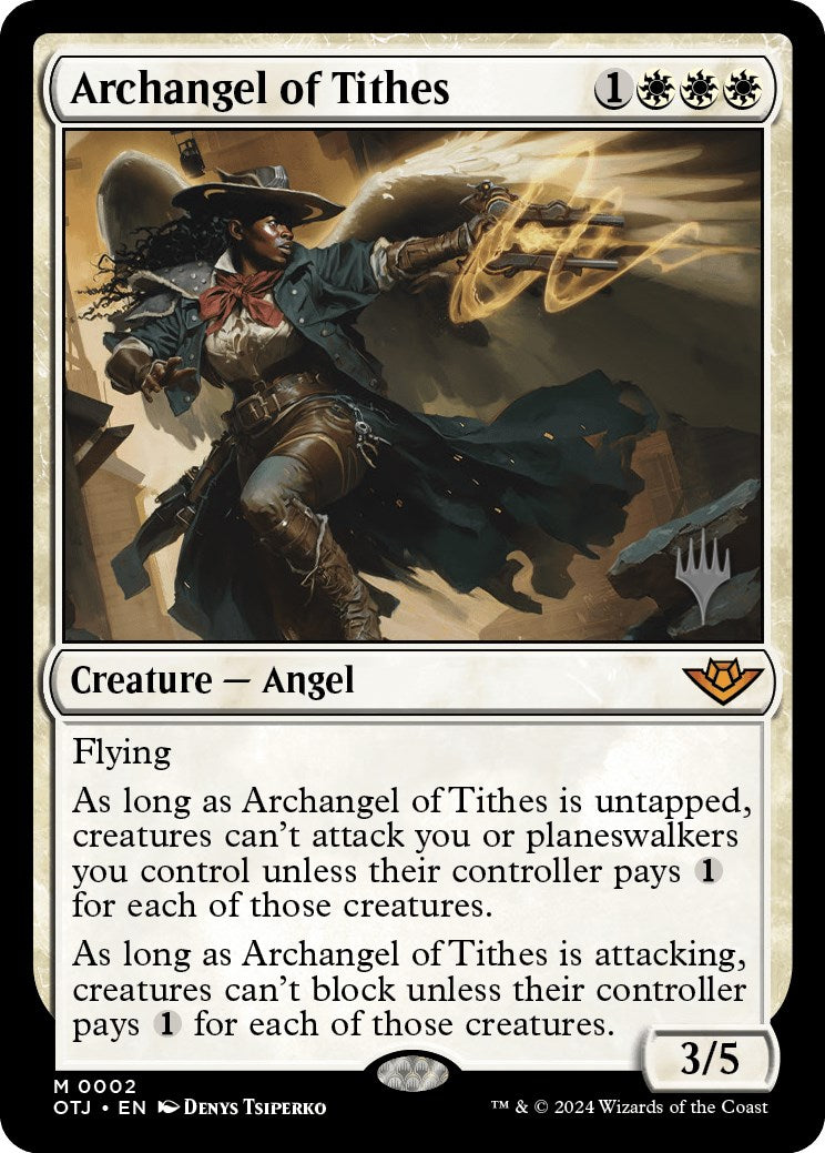 Archangel of Tithes (Promo Pack) [Outlaws of Thunder Junction Promos] | Exor Games Truro