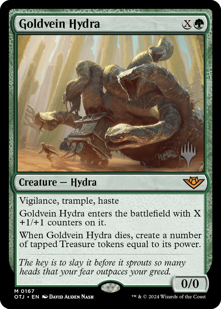 Goldvein Hydra (Promo Pack) [Outlaws of Thunder Junction Promos] | Exor Games Truro