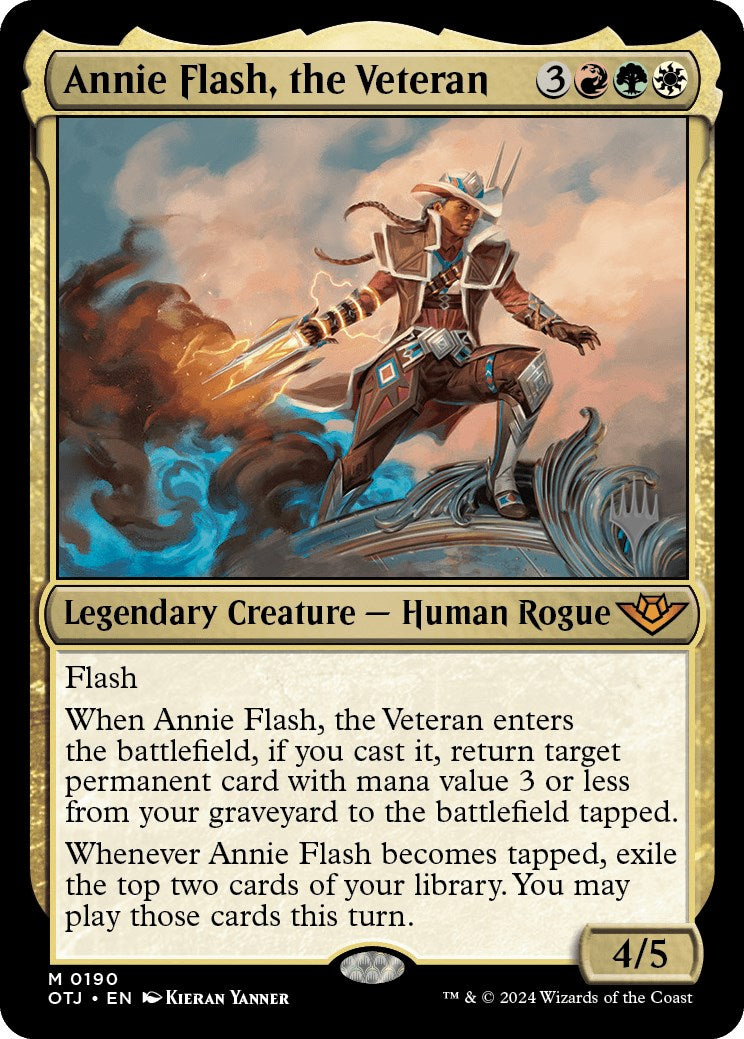 Annie Flash, the Veteran (Promo Pack) [Outlaws of Thunder Junction Promos] | Exor Games Truro