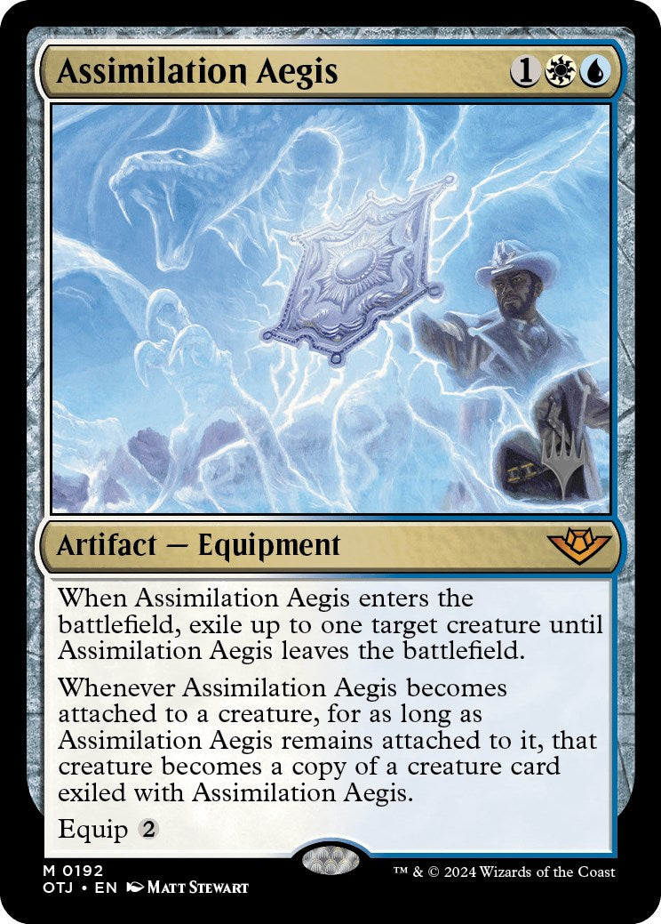 Assimilation Aegis (Promo Pack) [Outlaws of Thunder Junction Promos] | Exor Games Truro