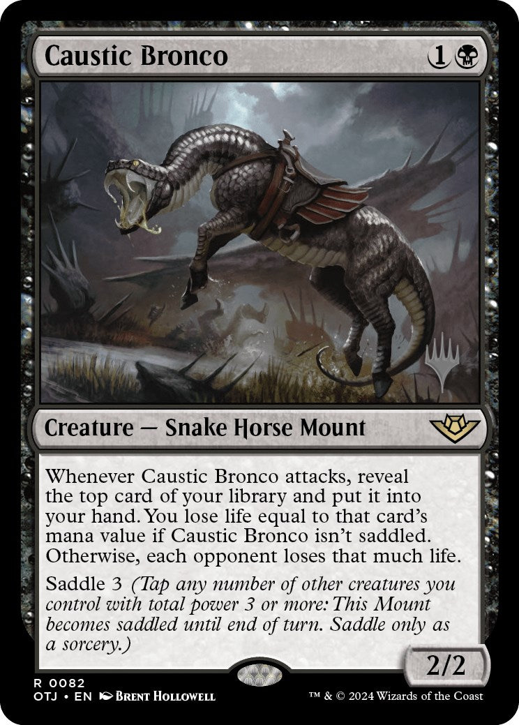 Caustic Bronco (Promo Pack) [Outlaws of Thunder Junction Promos] | Exor Games Truro