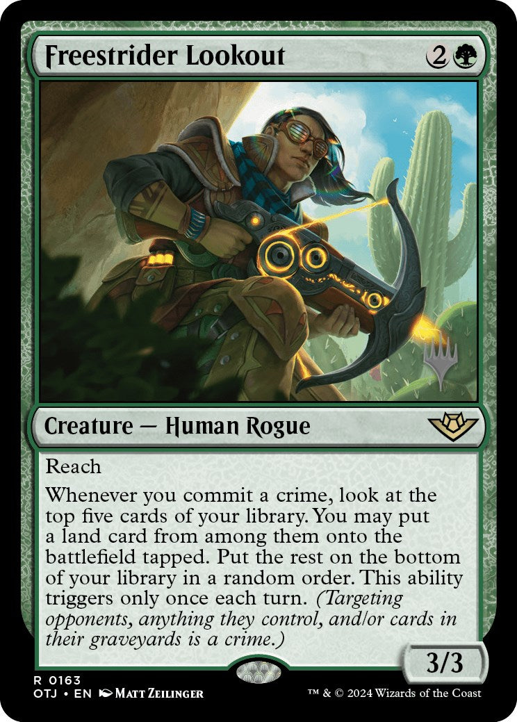 Freestrider Lookout (Promo Pack) [Outlaws of Thunder Junction Promos] | Exor Games Truro