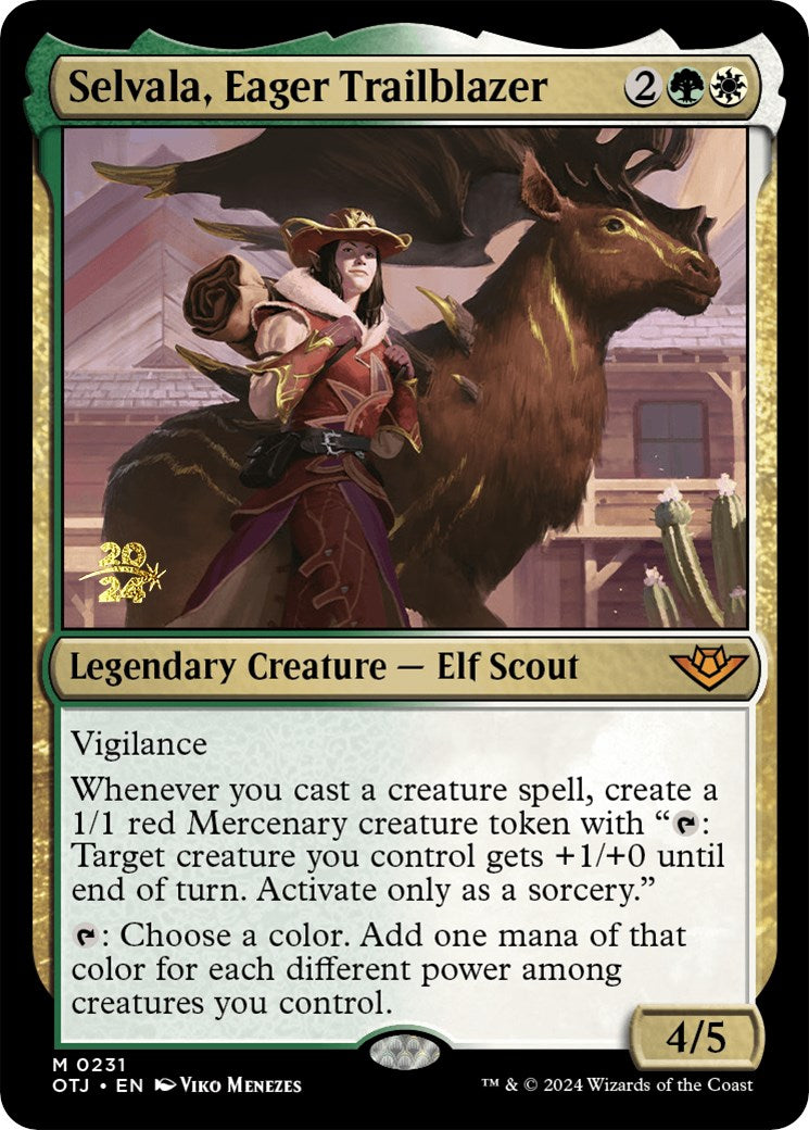 Selvala, Eager Trailblazer [Outlaws of Thunder Junction Prerelease Promos] | Exor Games Truro