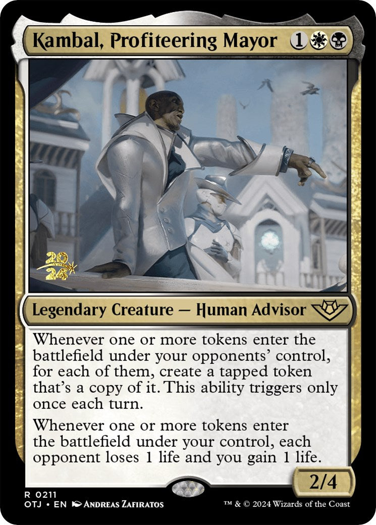 Kambal, Profiteering Mayor [Outlaws of Thunder Junction Prerelease Promos] | Exor Games Truro