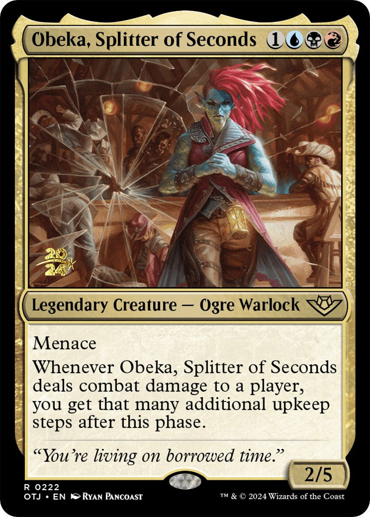 Obeka, Splitter of Seconds [Outlaws of Thunder Junction Prerelease Promos] | Exor Games Truro