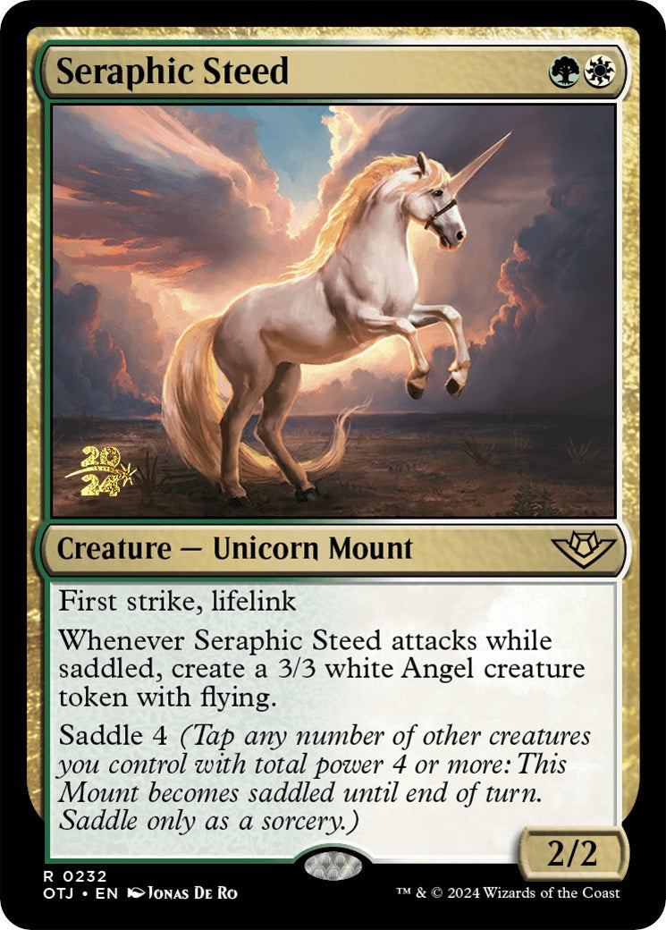 Seraphic Steed [Outlaws of Thunder Junction Prerelease Promos] | Exor Games Truro