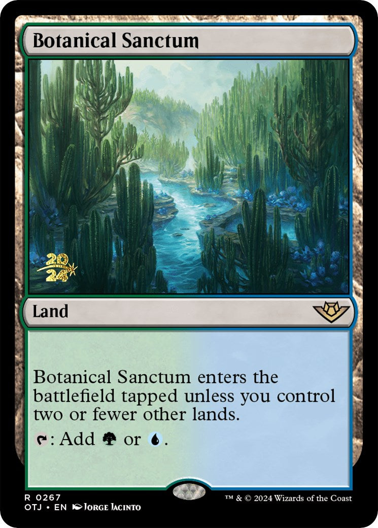 Botanical Sanctum (OTJ) [Outlaws of Thunder Junction Prerelease Promos] | Exor Games Truro