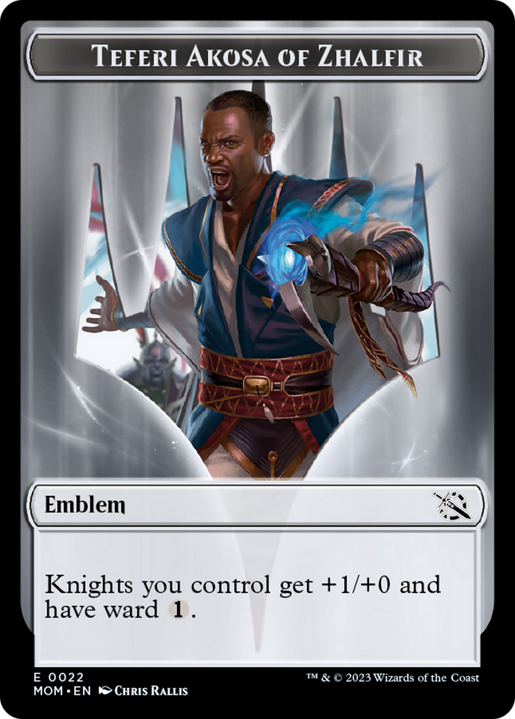 Teferi Akosa of Zhalfir Emblem [March of the Machine Tokens] | Exor Games Truro