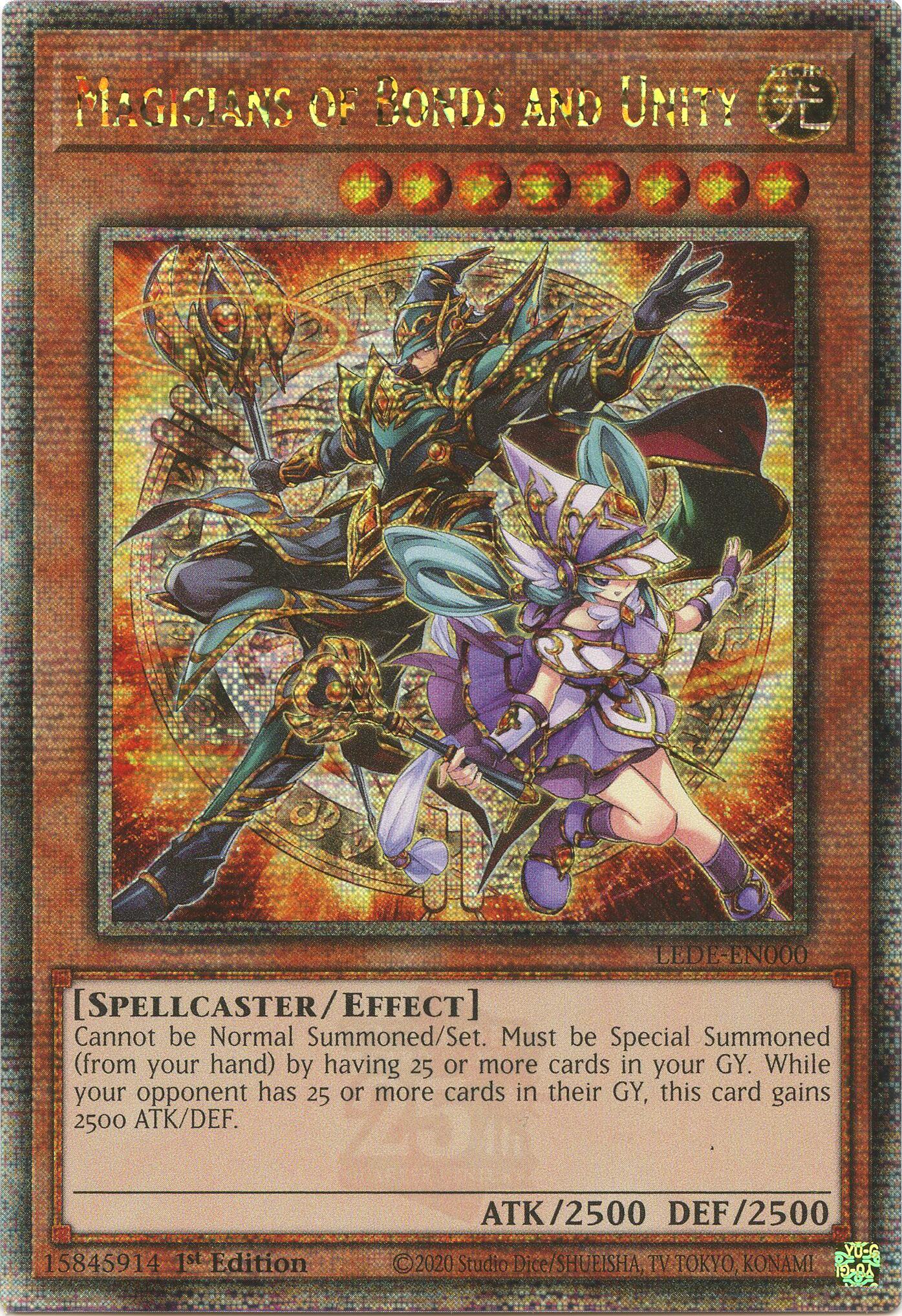 Magicians of Bonds and Unity [LEDE-EN000] Quarter Century Secret Rare | Exor Games Truro