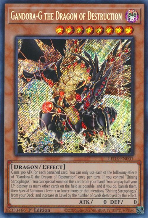 Gandora-G the Dragon of Destruction [LEDE-EN001] Secret Rare | Exor Games Truro