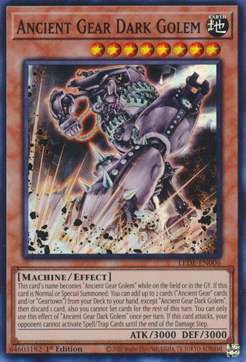 Ancient Gear Dark Golem [LEDE-EN006] Super Rare | Exor Games Truro