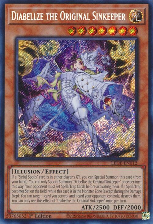 Diabellze the Original Sinkeeper [LEDE-EN012] Secret Rare | Exor Games Truro