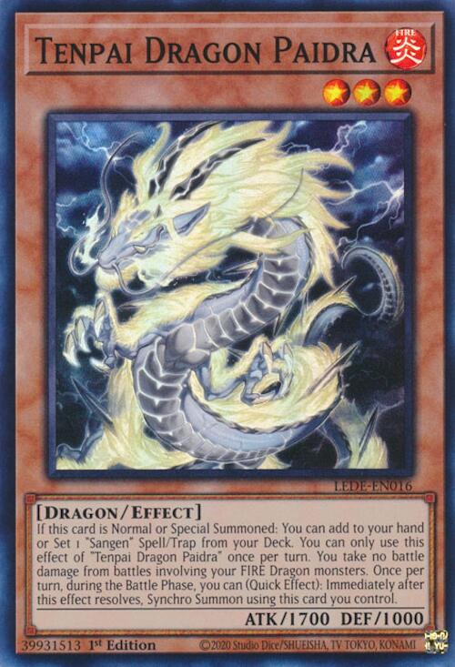 Tenpai Dragon Paidra [LEDE-EN016] Super Rare | Exor Games Truro