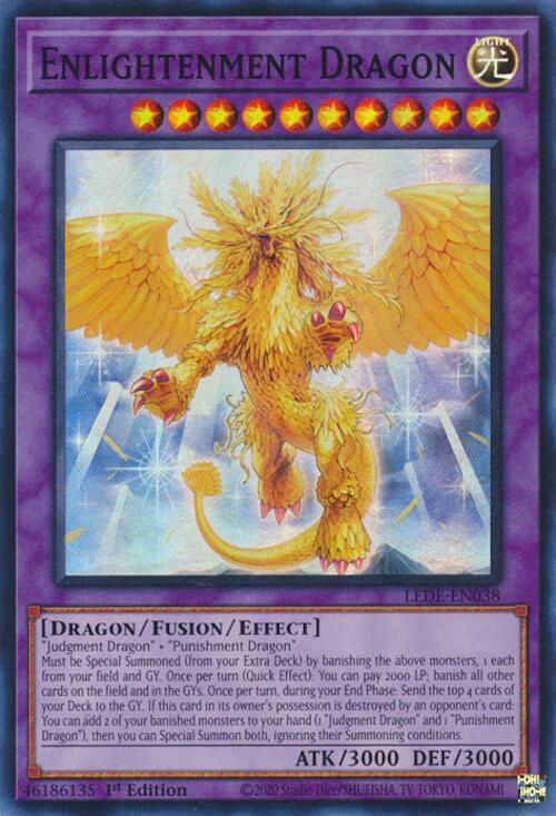 Enlightenment Dragon [LEDE-EN038] Super Rare | Exor Games Truro